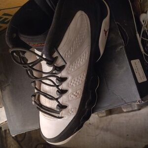 Air Jordan retro 9s size 6.5y black, white and red
